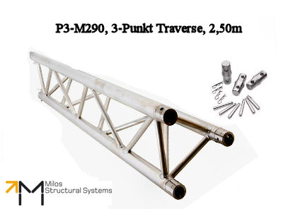 LiteTruss P3-M290, 3-Punkt Traverse, 2,50m, TÜV